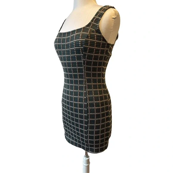 Stitch & Pine Bodycon Plaid Dress Women's S Y2K Sexy Grunge Schoolgirl Academia - Picture 3 of 10